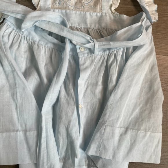 Vintage 40's 50's Handmade Blue Embroidered Baby Jumper - Picture 7 of 9